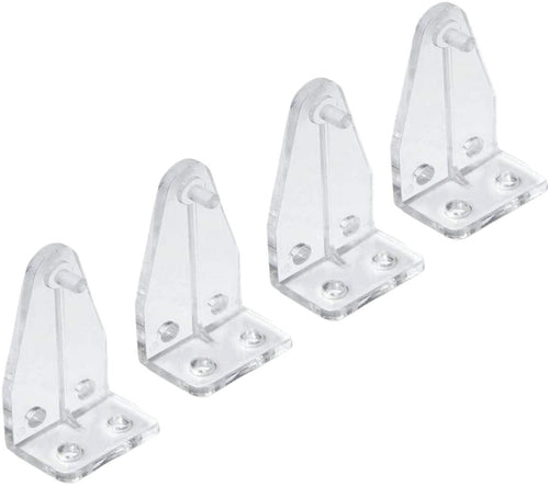 Hold Down Bracket for 35mm & 50mm Venetian Blinds - Clear - Pack of 4 - Vertical Blind Parts